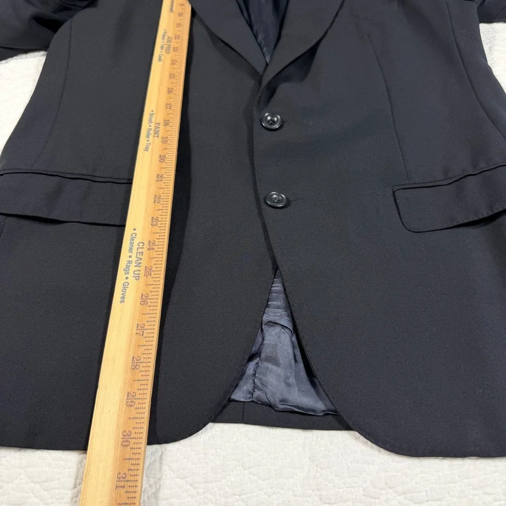 Ermenegildo Zegna Blazer‎ Men 52C Navy Blue Classic Luxury Wool Sport Coat EUC